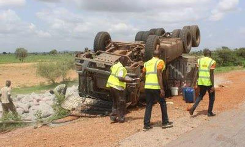 FRSC at an accident scene (Illustration)