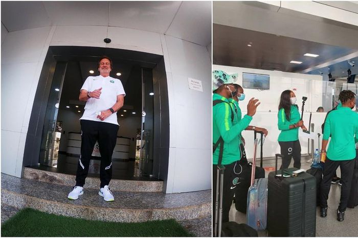 The Super Falcons were delayed at the airport for four hours