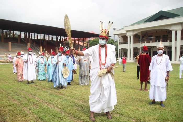 Obi of Onitsha marks 20 years on throne with Ofala festival.