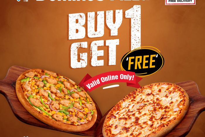 It is Mega Week Sales as Domino’s Pizza offer Buy 1 Get 1 Free promo this week!!