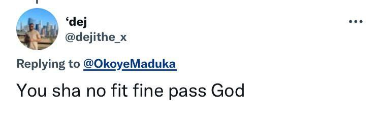 Another Nigerian man reminds Okoye that it's not that deep