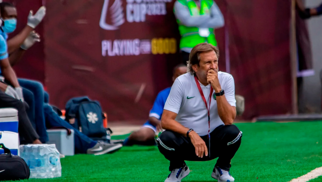 Randy Waldrum at the Aisha Buhari Cup 2021