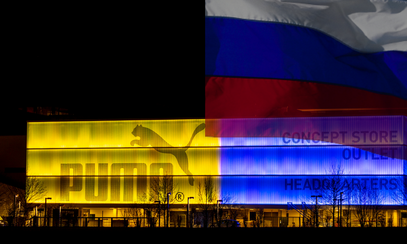 Puma shuts down stores in  Russia amidst crisis in Ukraine