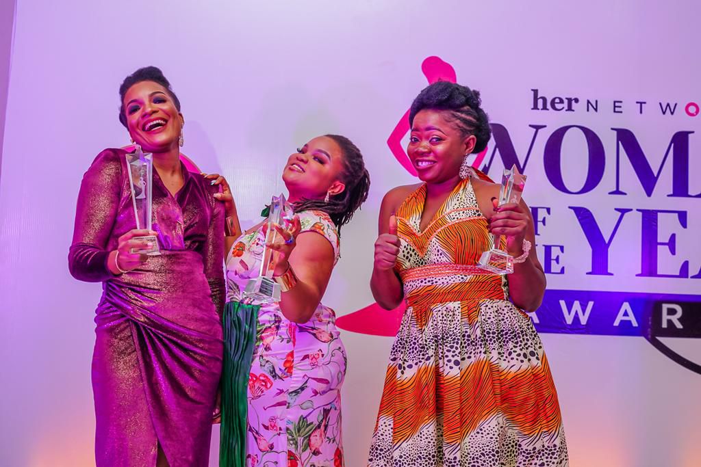 Some of Recipients - Mariam Lawani (StartUp), Sandra Ezekwesili (Journalism) and Funmi llori (Education)