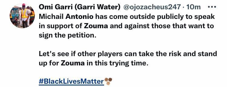 Another Nigerian guy calls for more Antonio support