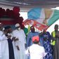 Buhari presents APC Victory Flag to Tinubu (TW/ @LeadershipNGA)