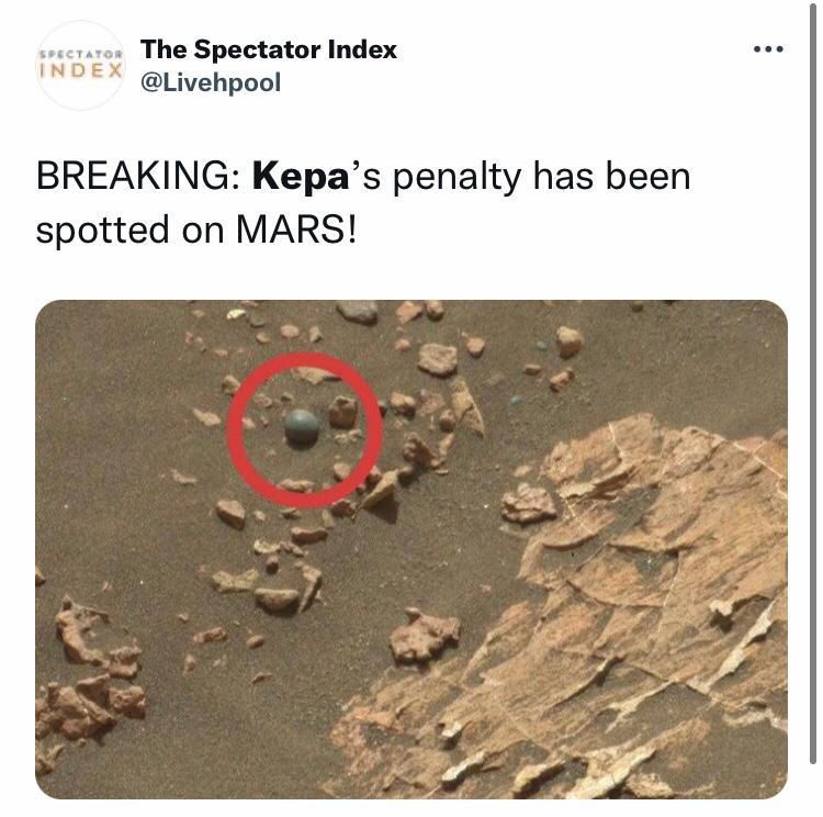 Liverpool fans just couldn't resist the urge to join the Kepa troll train