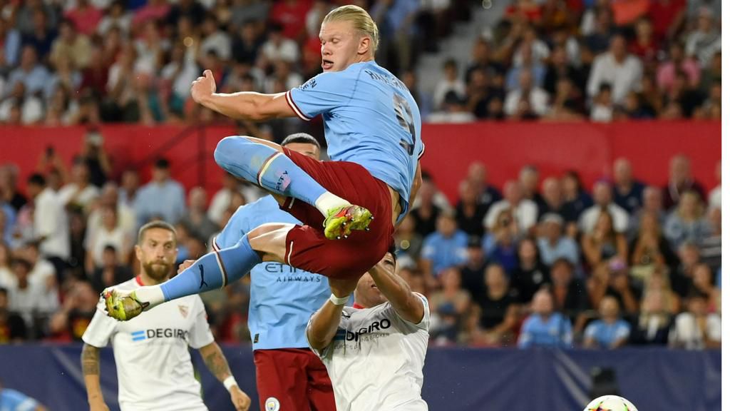 Haaland tipped to beat Ronaldo's goal record as Manchester City beats Sevilla