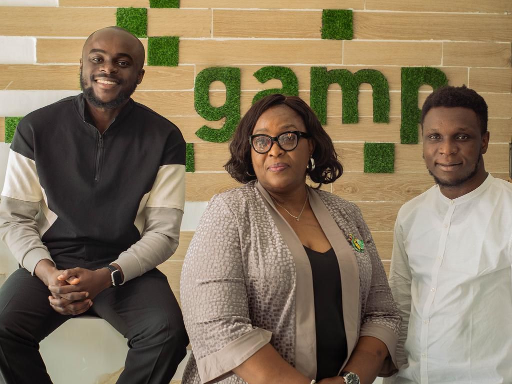 From L - R, Gamp CEO/Co-founder, Bolu Omotayo; COO/Co-founder, Temitope Ige-Isang; and CTO/Co-founder, Toluwani Famokunwa.