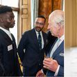 Bukayo Saka excited to meet Prince of Wales at Buckingham Palace [Photos]