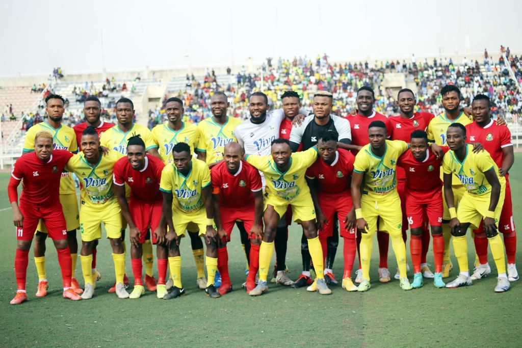 Kano Pillars and Katsina United players. (Photo Credit: Randa Andrew/Twitter)