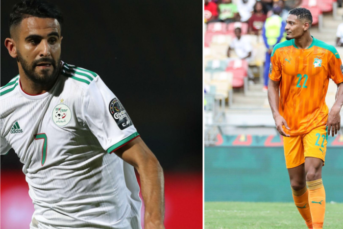 Riyad Mahrez and Sebastien Haller