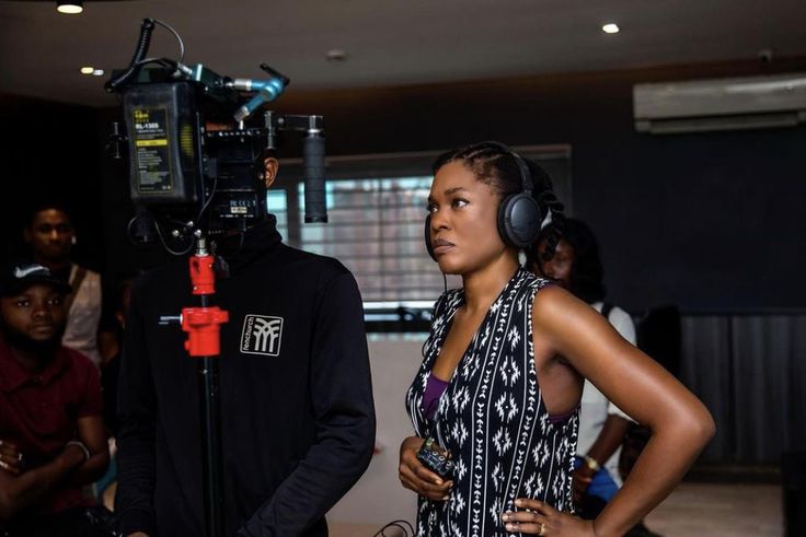 Omoni Oboli on the set of ‘Wives on Strike 3’ [Instagram/omonioboli]