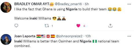 Reactions as Inaki Williams dumps Spain for Black Stars of Ghana