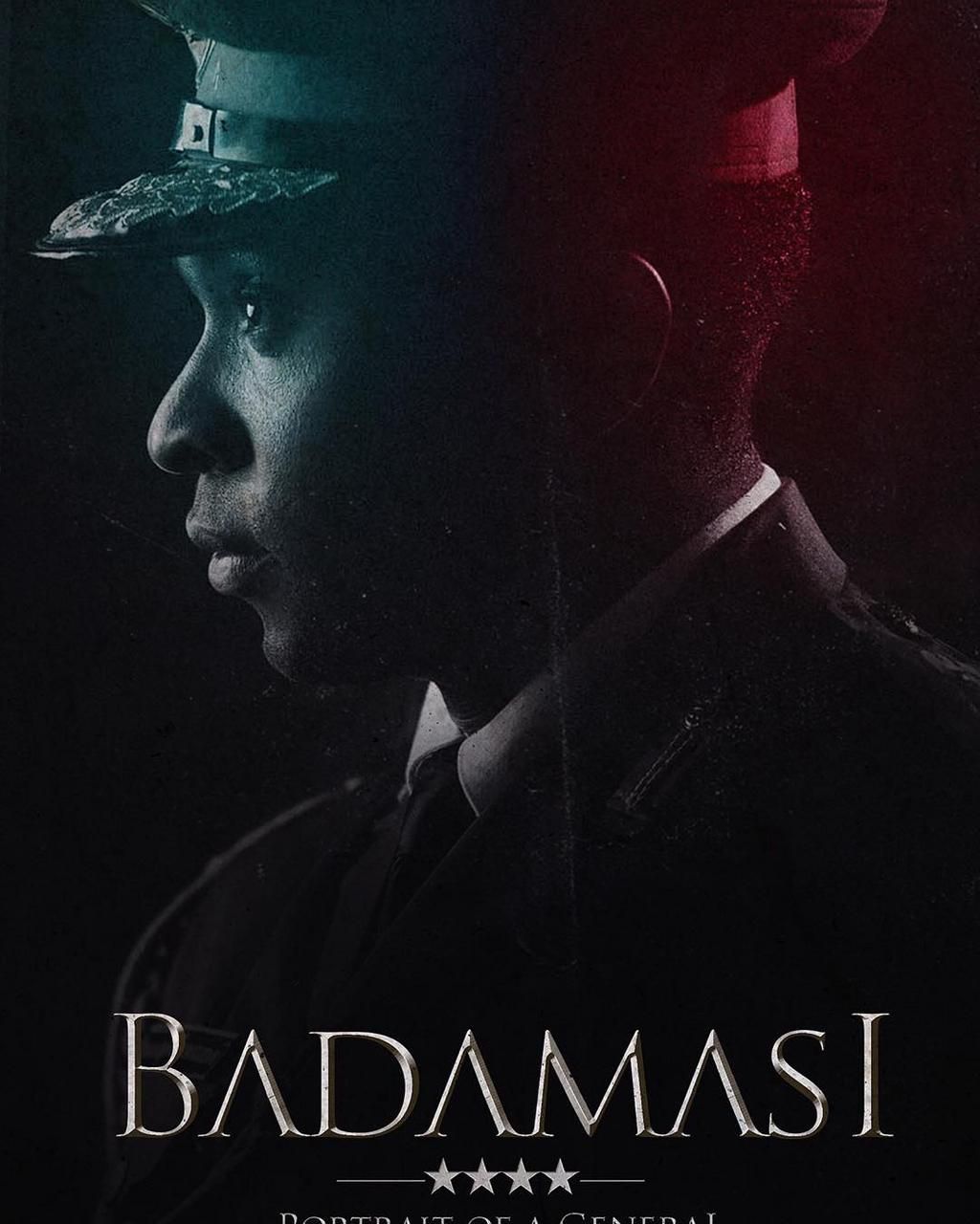 The official poster for 'Badamasi: Portrait of a General'  [Instagram/@obiemelonye]