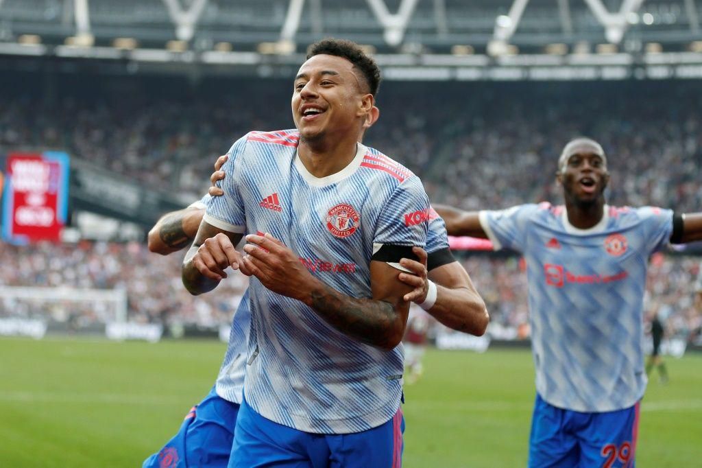 Manchester United's Jesse Lingard celebrates win against West Ham