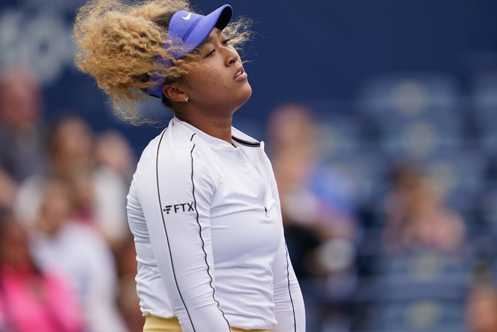 Naomi Osaka was knocked out of the Cincinatti Open after the first round
