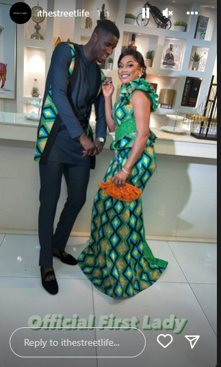 Another picture of Onuachu and his beautiful bride