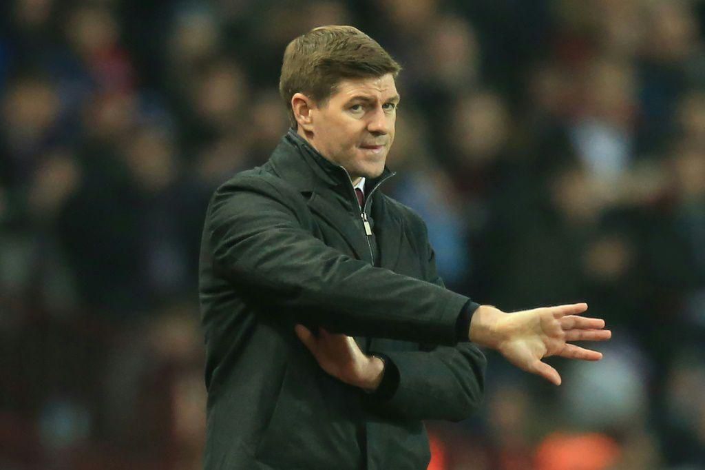 Former Aston Villa manager Steven Gerrard.