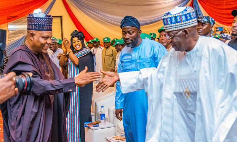 APC Presidential candidate, Asiwaju Bola Tinubu and his running mate, Kashim Shettima. [Twitter:TinubuMediaS]