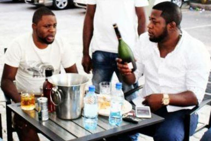 Owomabo and his brother Abdul Olatunji