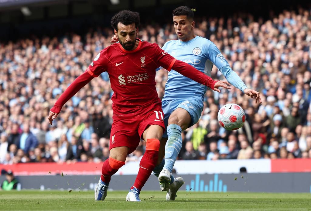 Joao Cancelo had an impressive game against Mohamed Salah as Manchester City played a 2-2 draw with Liverpool