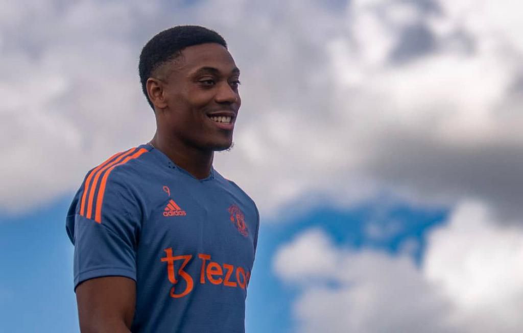 A smiling Anthony Martial?