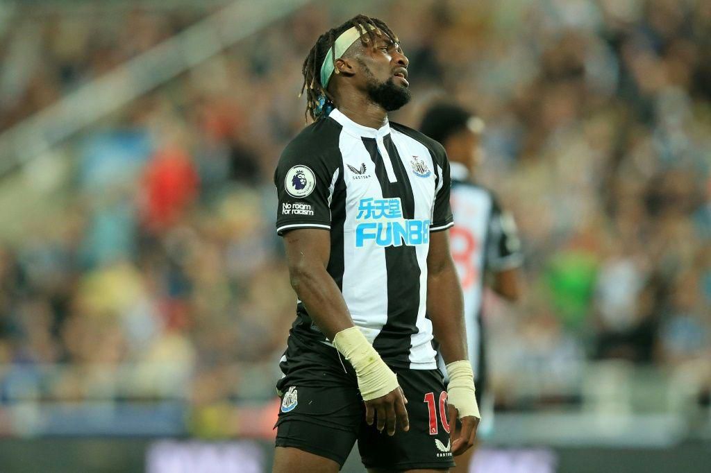One that got away: Newcastle's Allan Saint-Maximin reacts after missing a chance in a 1-1 draw at home to Leeds