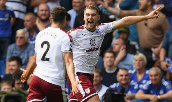 Sam Vokes celebrates one of his goals. (Image/daily Express)