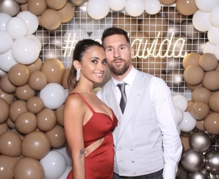 Cristiano Ronaldo celebrates son, Lionel Messi at Alba's wedding