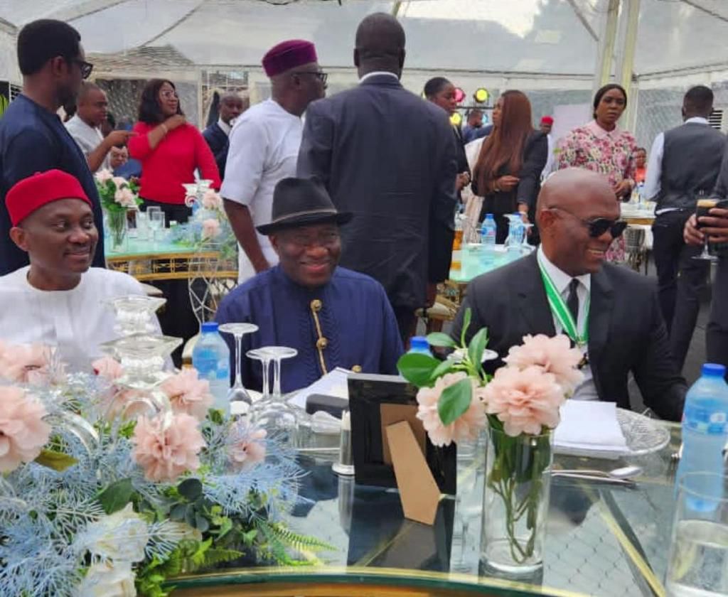 The Elumelus party after receiving the national awards. [Instagram:Elumelu]