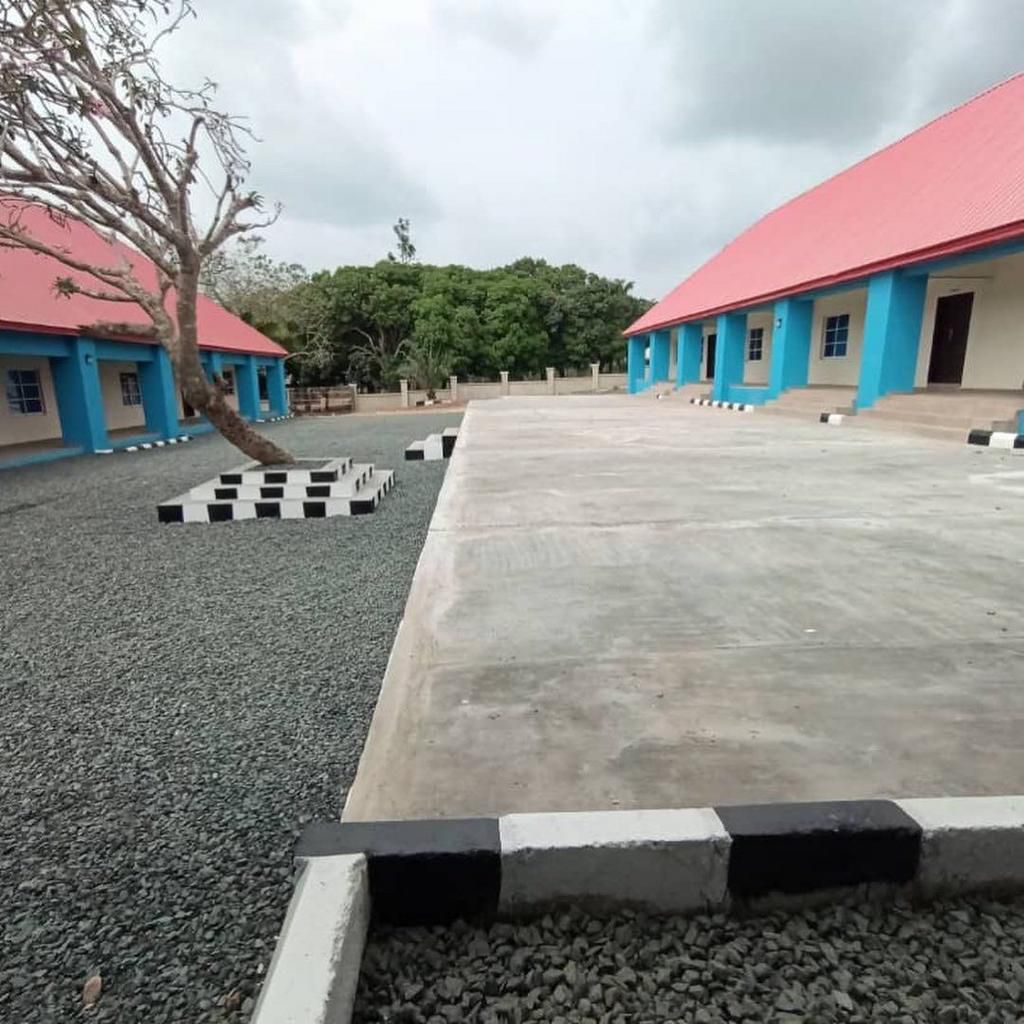 An image of the rebuilt school