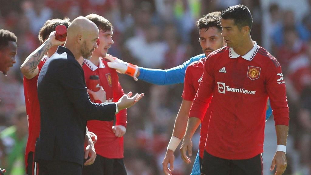 Despite the Portuguese desire to leave the club this summer, new manager Erik ten Hag says he is “really happy” to have a “top striker” as Cristiano Ronaldo at Manchester United