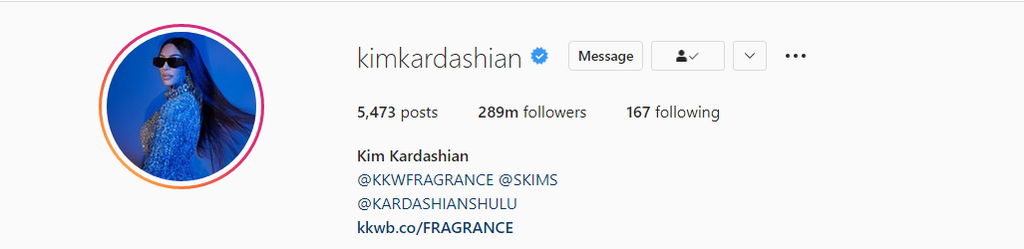 Kim Kardashian removes 'West' from her name on Instagram profile