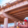 Governor Ifeanyi Okowa inspecting a bridge under construction in Asaba the capital of Delta State. (Delta State Govt)