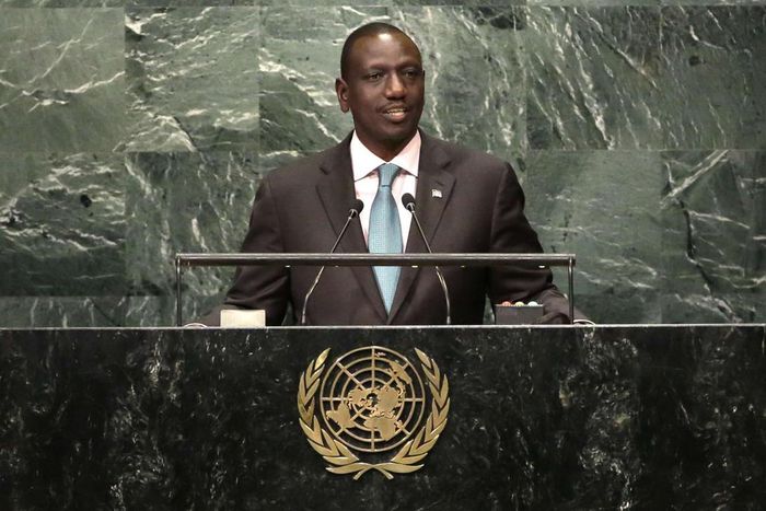 Willam Ruto at the United Nations General Assembly
