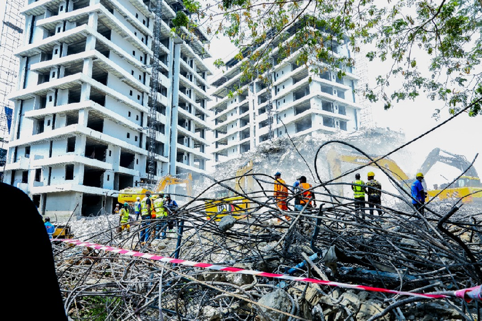 Collapsed building in Ikoyi, Lagos [LSHA]