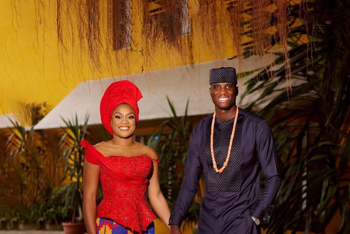 Paul Onuachu and Tracy reveal wedding date in Lagos and Accra [Photos]