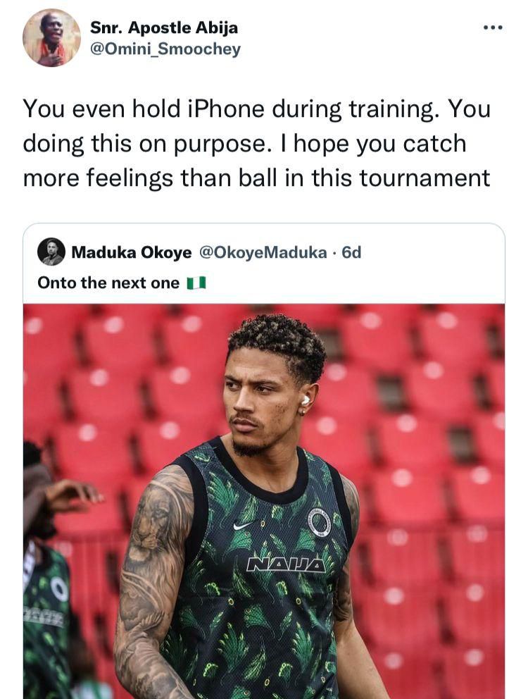 A Nigerian Apostle sends a warm and hearty goodwill message to the Super Eagles shot-stopper