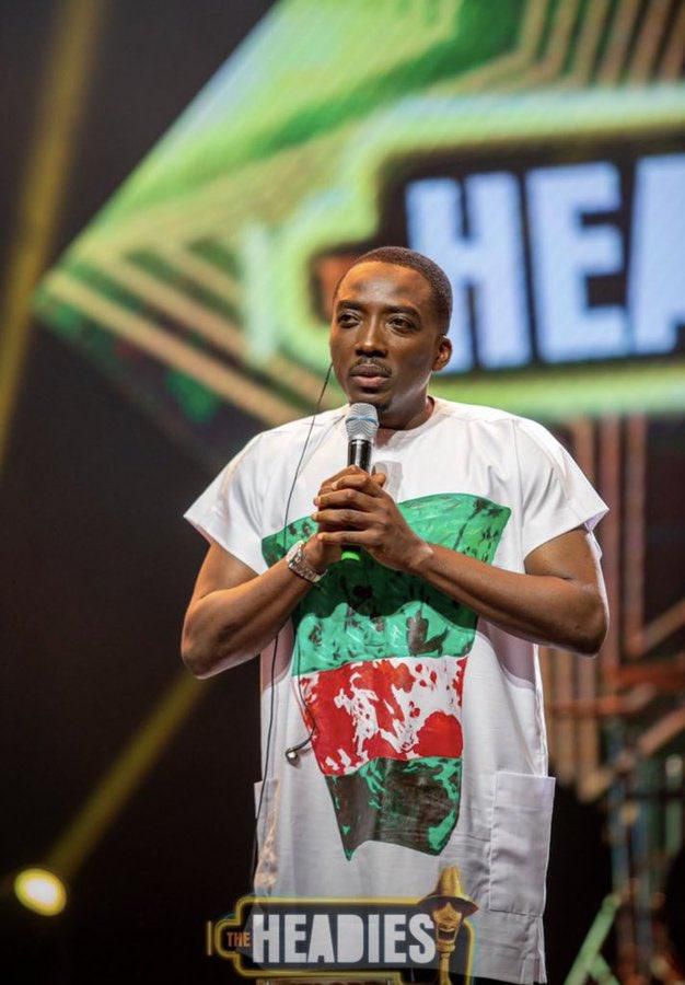 Bovi at the 2020 Headies Awards