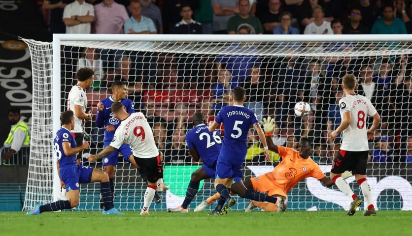 Adam Armstrong scored Southampton's second goal against Chelsea