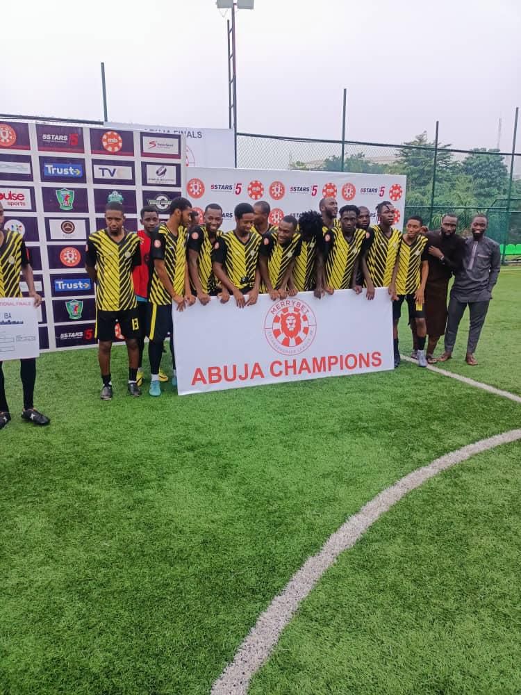 The MerryBet5Stars champions, 12 Strong FC.
