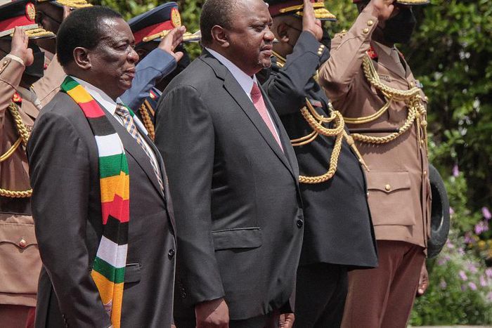 Uhuru Kenyatta and Emmerson Mnangagwa