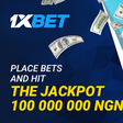 Daily jackpots in 1xBet promotion
