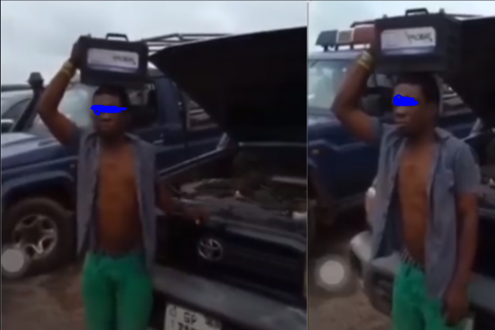 Brave thief arrested after stealing police patrol car battery (video)