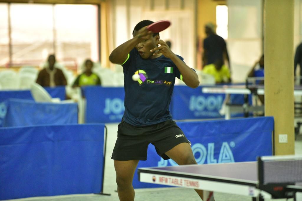 A table tennis player at the NUGA