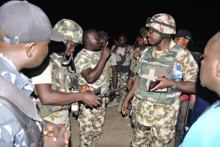 Troops kill nine Boko Haram terrorists during attack on Maiduguri. [Twitter/@HQNigerianArmy]