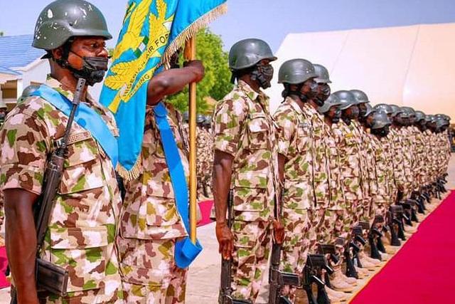 Nigerian Army troops in Borno State [Presidency]