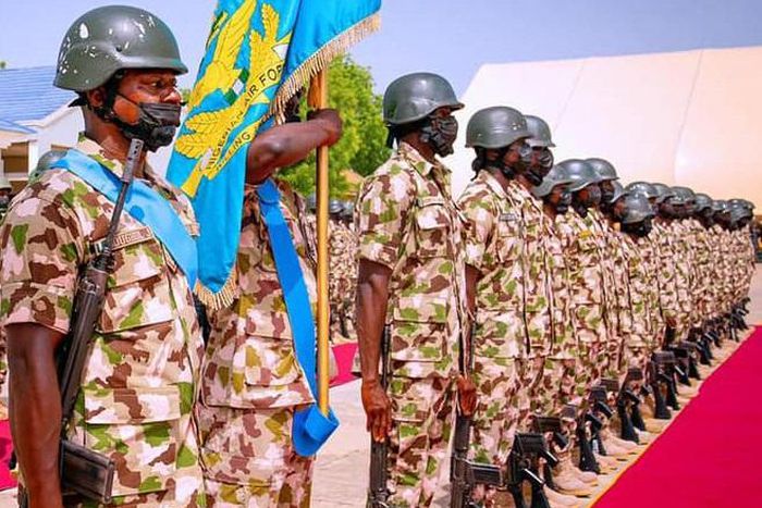 Nigerian Army troops in Borno State [Presidency]
