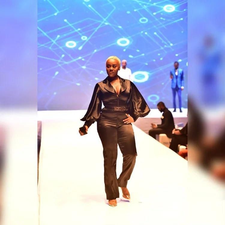 Chef Chi walking Tecno's runway [Instagram/Tecno]